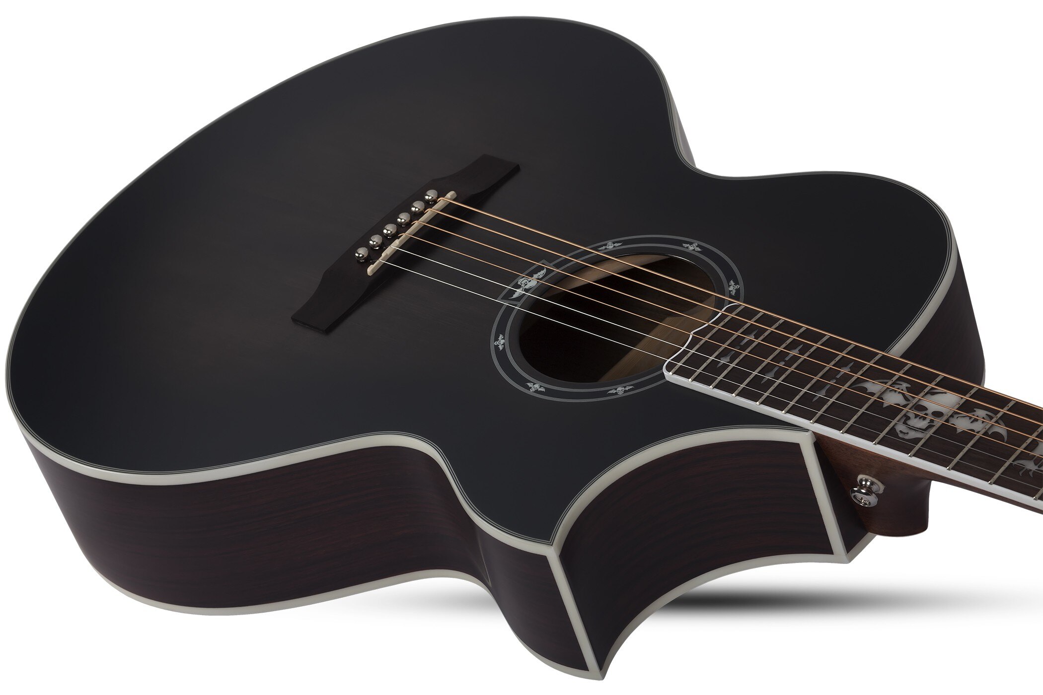 Schecter Synyster Gates Syn Ga Sc Signature Grand Auditorium Cw Epicea Palissandre Rw - Trans Black Burst Satin - Folk-Gitarre - Variation 2