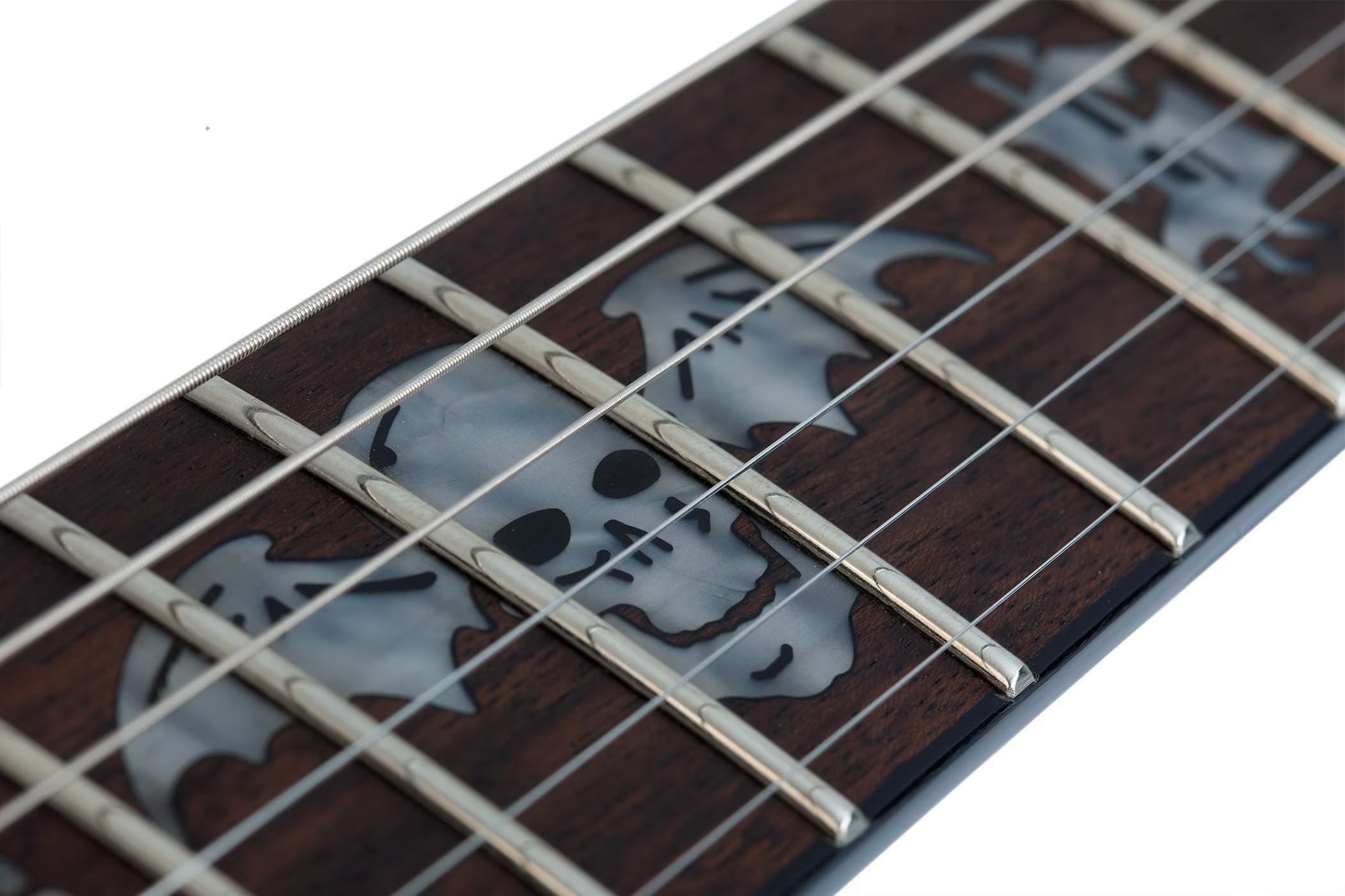 Schecter Synyster Standard Signature 2h Fr Eb - Gloss White With Black Pinstripes - Signature-E-Gitarre - Variation 3