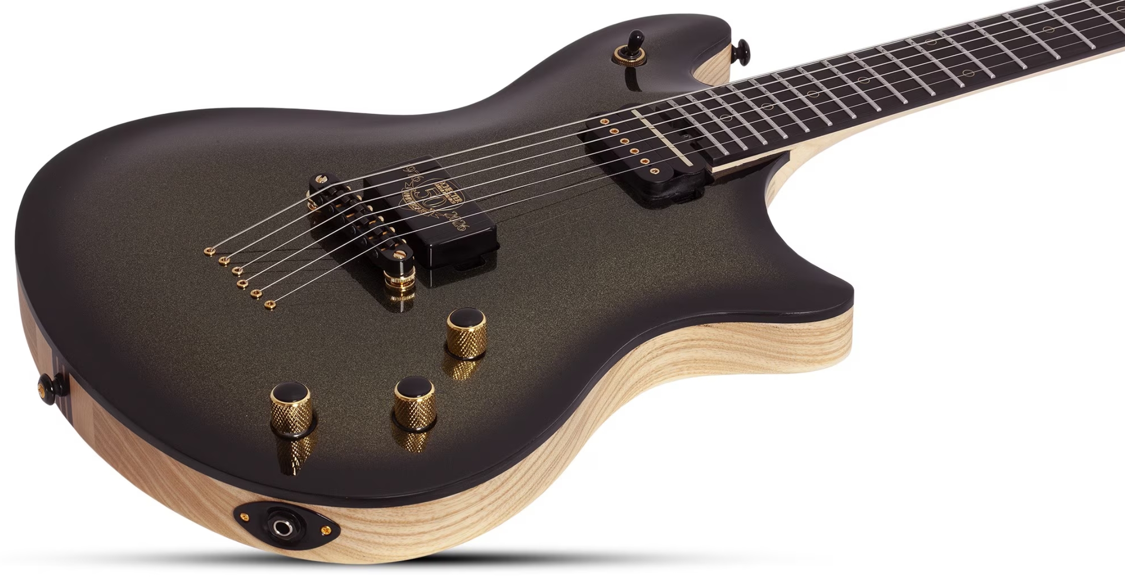 Schecter Tempest 50th Ann. 2h Ht Eb - 50th Gold Burst - E-Gitarre aus Metall - Variation 2