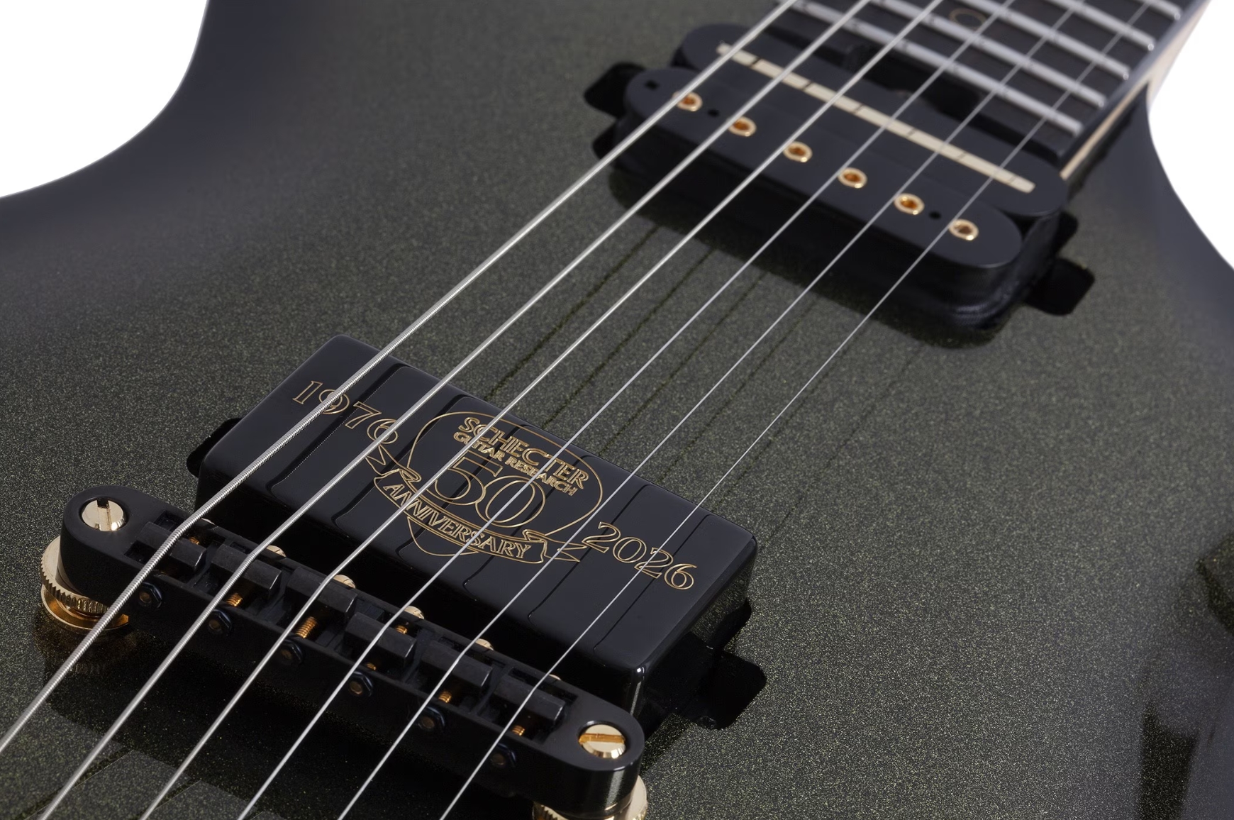 Schecter Tempest 50th Ann. 2h Ht Eb - 50th Gold Burst - E-Gitarre aus Metall - Variation 4