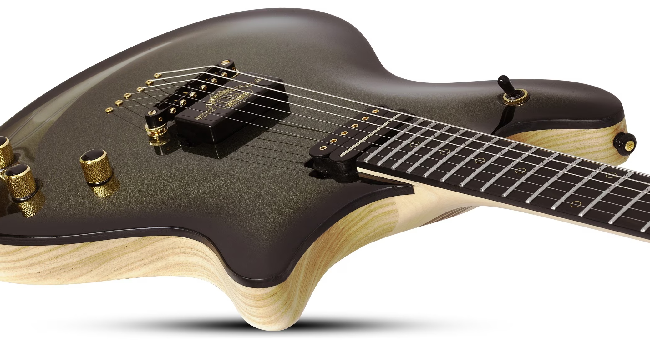 Schecter Tempest 50th Ann. Lh Gaucher 2h Ht Eb - 50th Gold Burst - E-Gitarre aus Metall - Variation 3