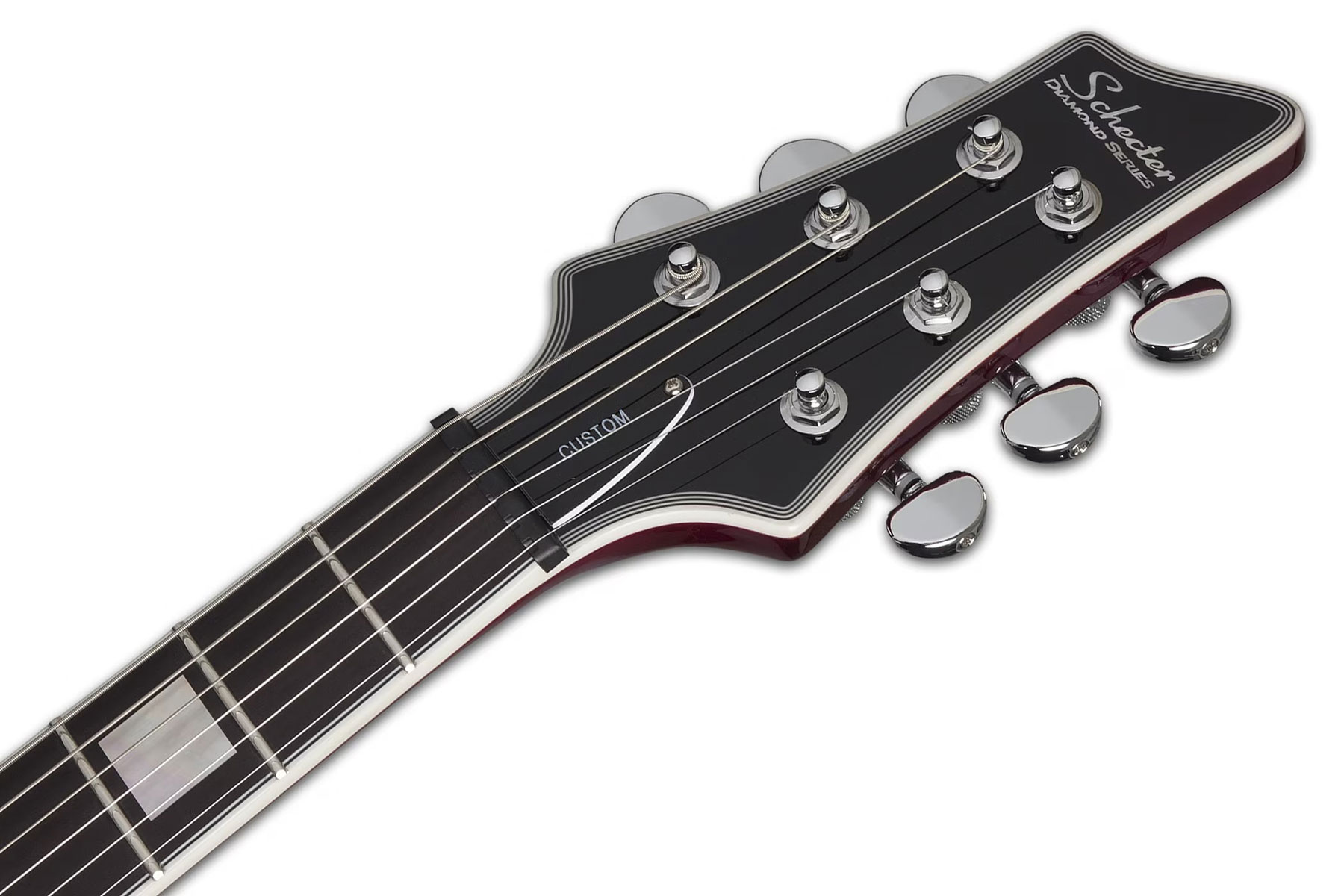 Schecter V1 Custom 2h Ht Eb - Trans Purple - E-Gitarre aus Metall - Variation 3