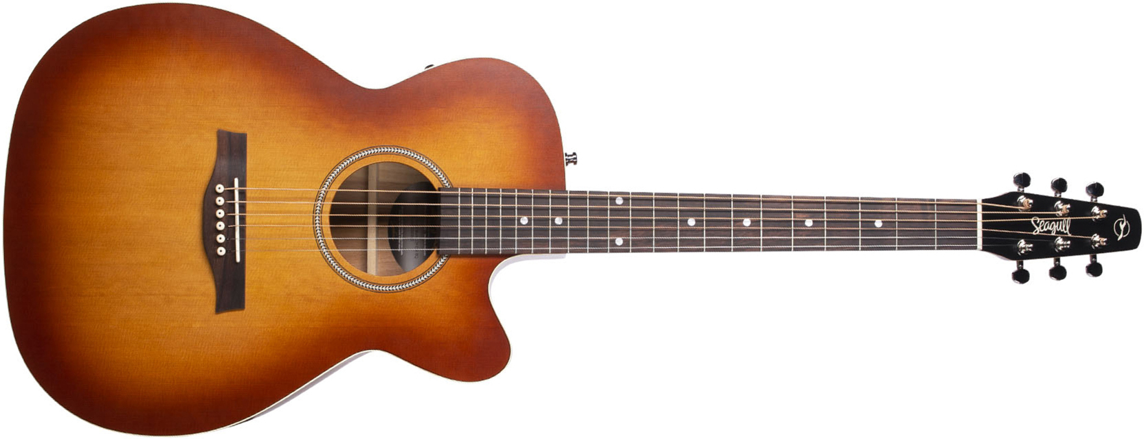 Seagull Entourage Ch Cw Eq Concert Hall Cedre Merisier Rw Presys - Rustic Burst Semi Gloss - Folk-Gitarre - Main picture