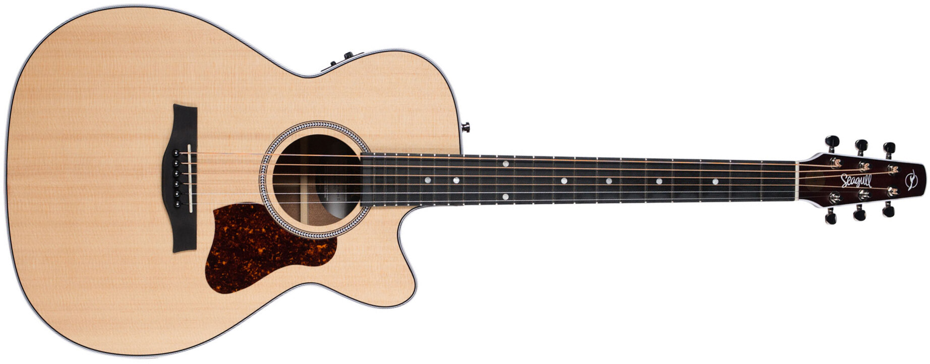 Seagull Maritime Sws Ch Cw Presys Concert Hall Epicea Acajou Ric - Natural Semi Gloss - Folk-Gitarre - Main picture