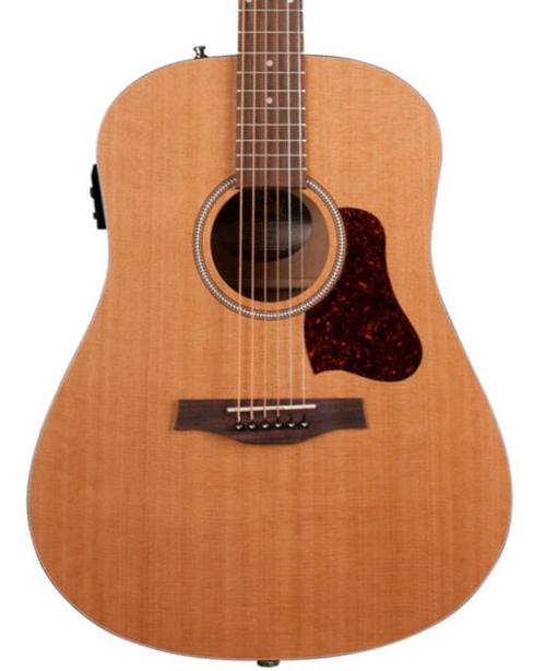 Folk-gitarre Seagull S6 Original Presys II +Bag - Natural semi gloss