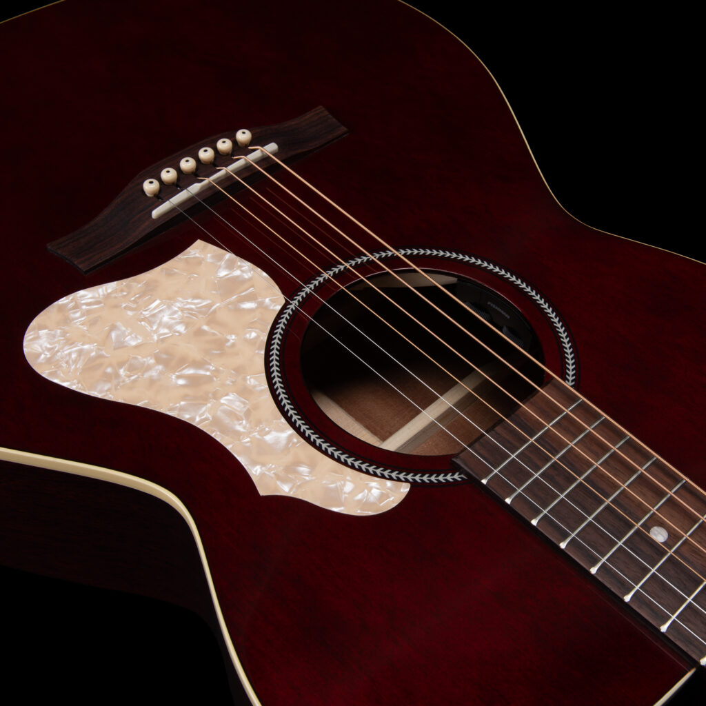 Seagull M6 Ch Eq Ltd Concert Hall Cedre Acajou Rw +housse - Ruby Red Gloss Top - Folk-Gitarre - Variation 2