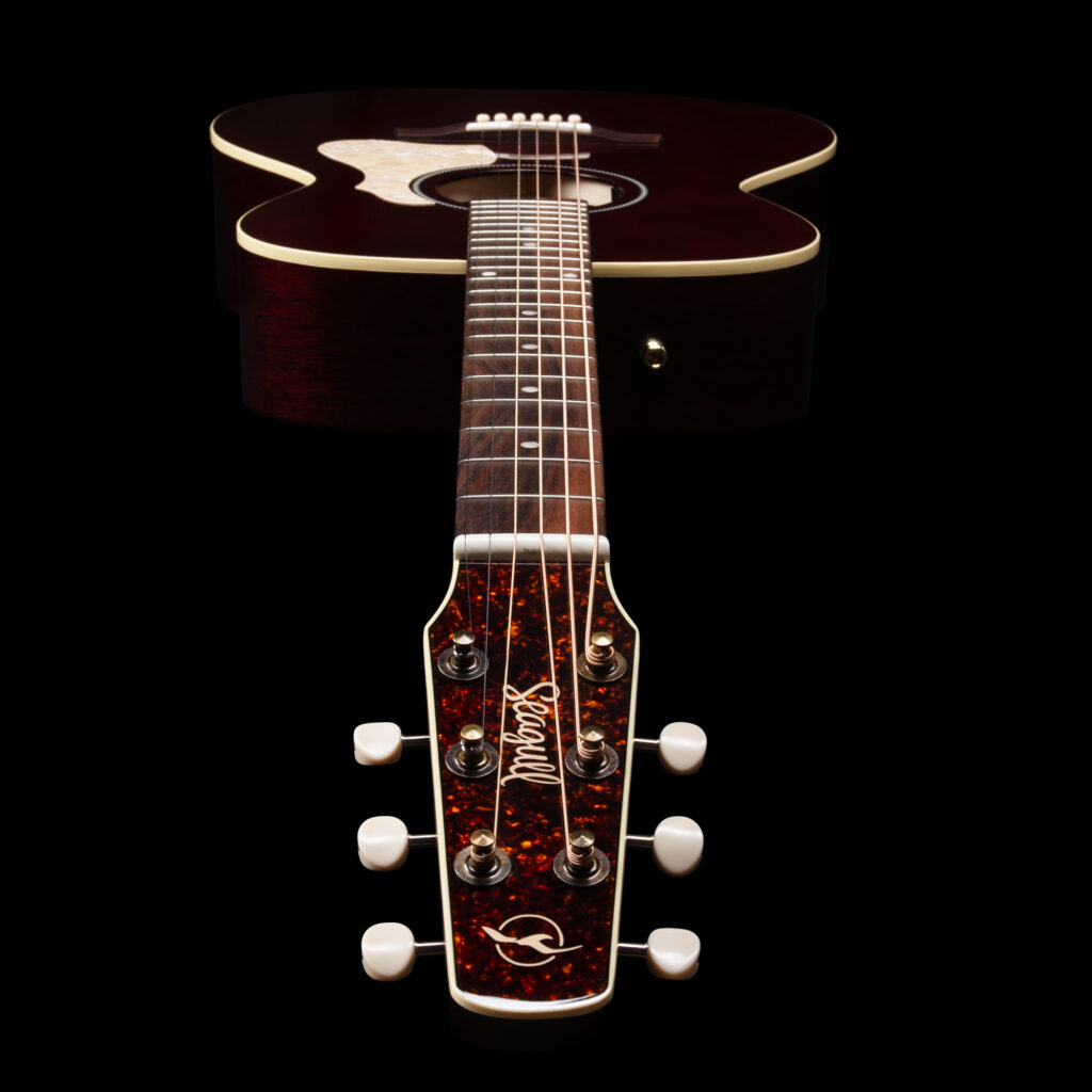 Seagull M6 Ch Eq Ltd Concert Hall Cedre Acajou Rw +housse - Ruby Red Gloss Top - Folk-Gitarre - Variation 4