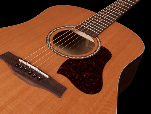 Seagull S6 Original Presys Ii Dreadnought Cedre Merisier Rw +housse - Natural Semi Gloss - Elektroakustische Gitarre - Variation 3