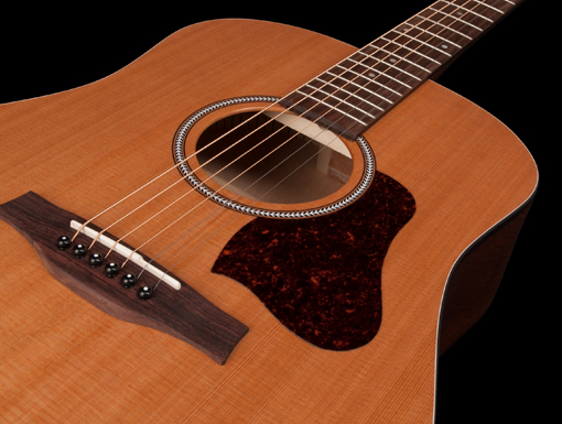 Seagull S6 Original Slim Presys Ii Dreadnought Cedre Merisier Rw - Natural Semi Gloss - Elektroakustische Gitarre - Variation 3