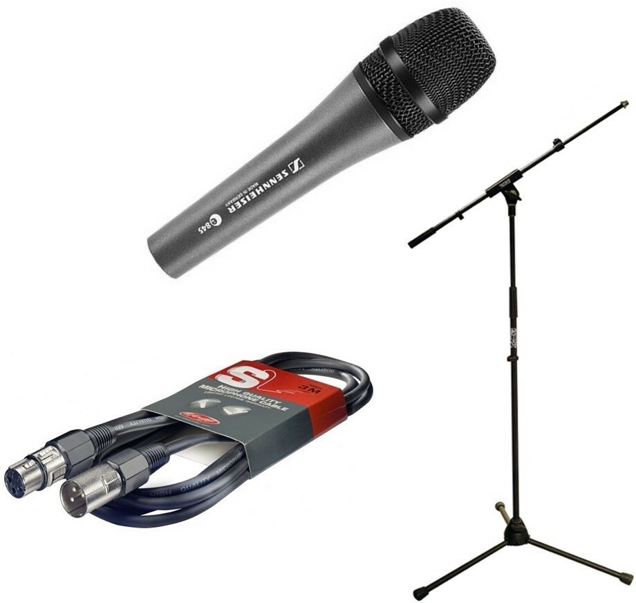 Sennheiser Pack E845 + K&m 25400 + X-tone X1003 Xlr Male Xlr Femelle 6m - Mikrofon Set mit Ständer - Main picture
