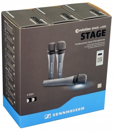 Sennheiser Kit 3 Micros E835 - - Kabelgebundenes Mikrofon Set - Main picture