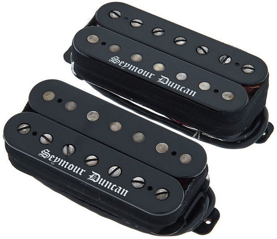 Seymour Duncan Black Winter 7 Stgr Humbucker 2-set 7-cordes Ceramic - Gitarre Tonabnehmer - Main picture