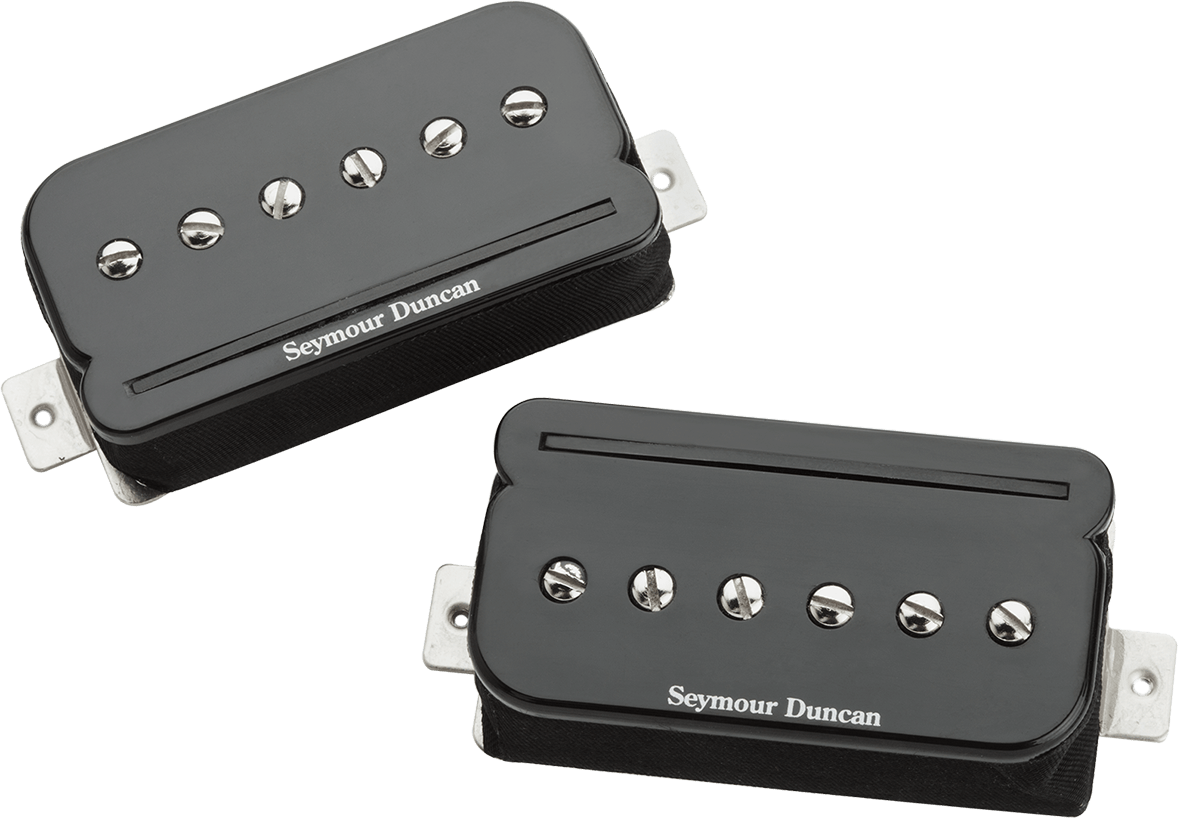 Seymour Duncan Shpr-1s P-rails - Set - Black - Gitarre Tonabnehmer - Main picture