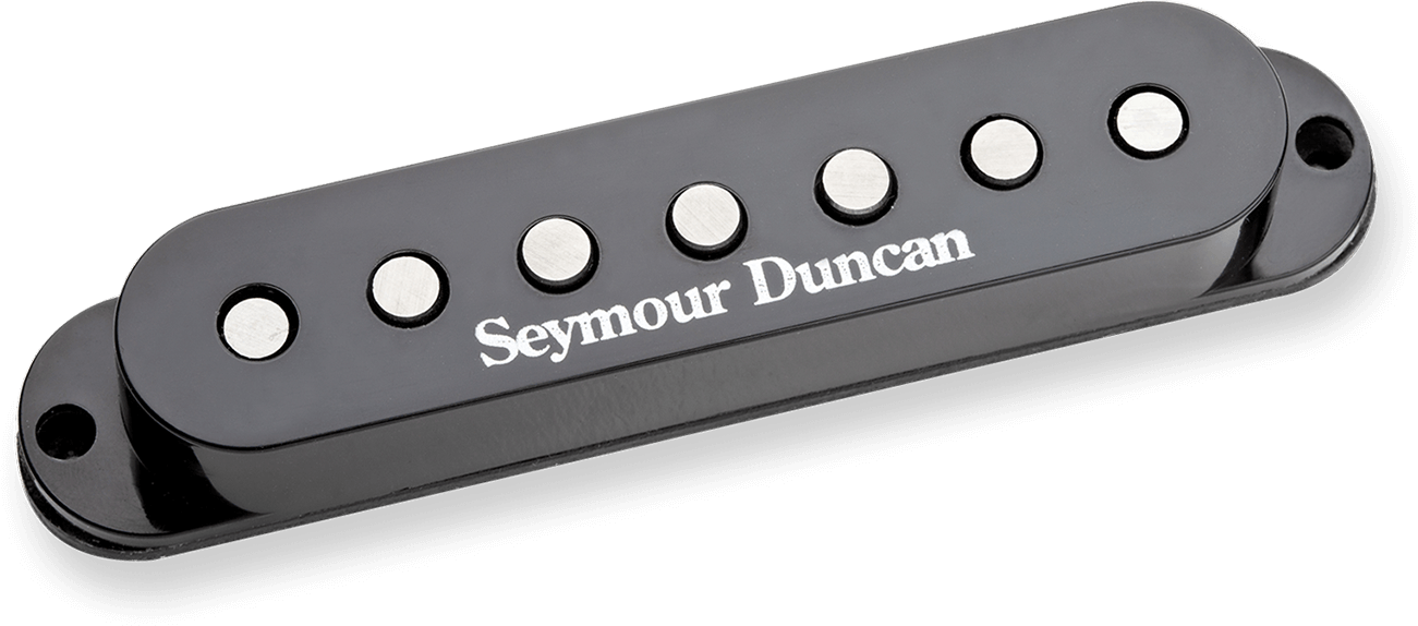Seymour Duncan Ssl-5 7s Custom Staggered Strat - 7-string - Black - Gitarre Tonabnehmer - Main picture