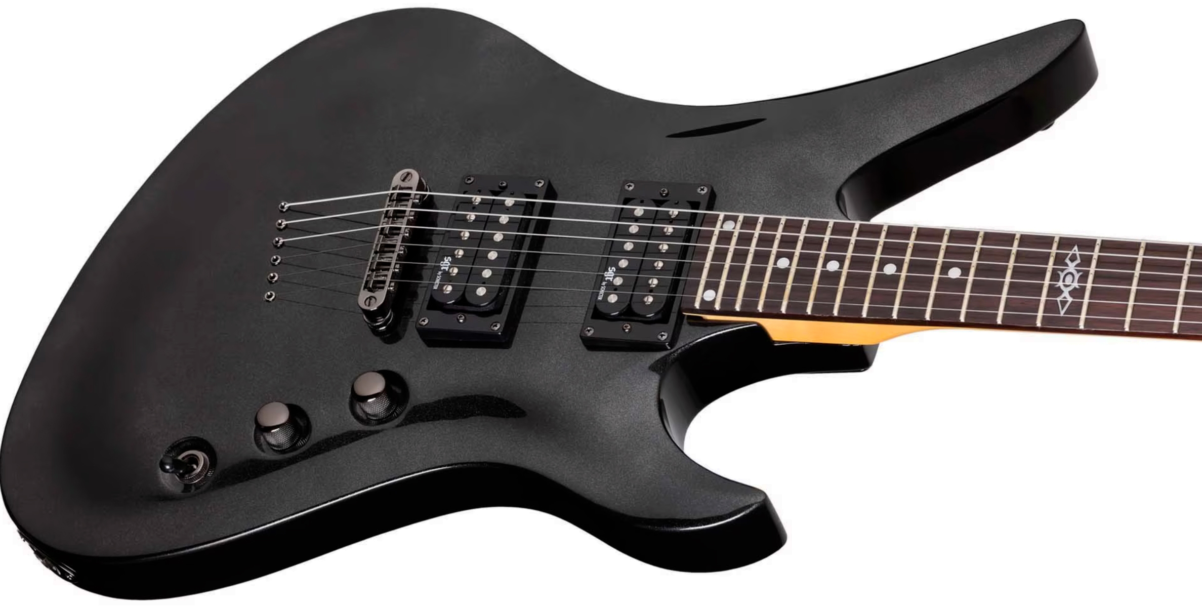 Sgr By Schecter Avenger 2h Ht Rw - Metallic Black - E-Gitarre aus Metall - Variation 1