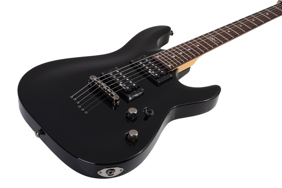 Sgr By Schecter C-1 Hh Ht Rw - Gloss Black - E-Gitarre in Str-Form - Variation 1