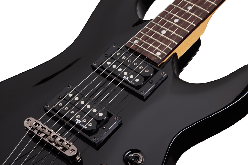 Sgr By Schecter C-1 Hh Ht Rw - Gloss Black - E-Gitarre in Str-Form - Variation 2