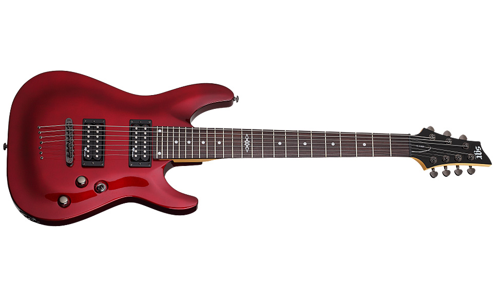 Sgr By Schecter C-7 2h Ht Rw - Metallic Red Gloss - 7-saitige E-Gitarre - Variation 1