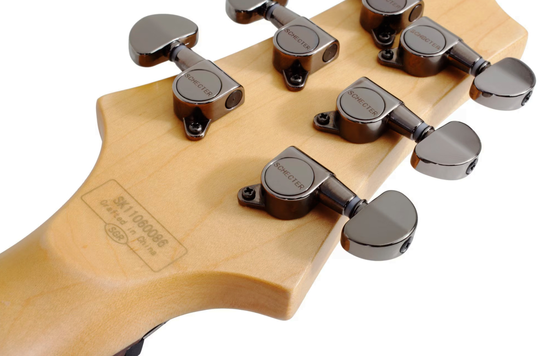 Sgr By Schecter C1 Lh Gaucher 2h Ht Rw - Gloss Black - E-Gitarre aus Metall - Variation 4