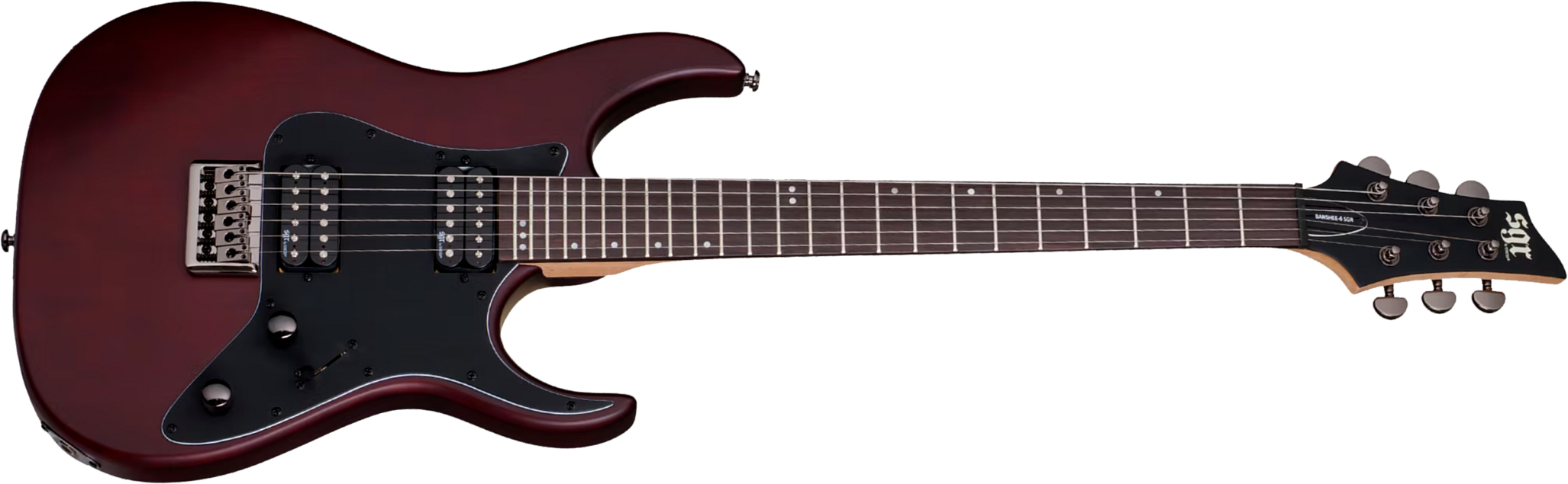 Sgr By Schecter Banshee 6 2h Ht Rw - Walnut Satin - E-Gitarre in Str-Form - Main picture