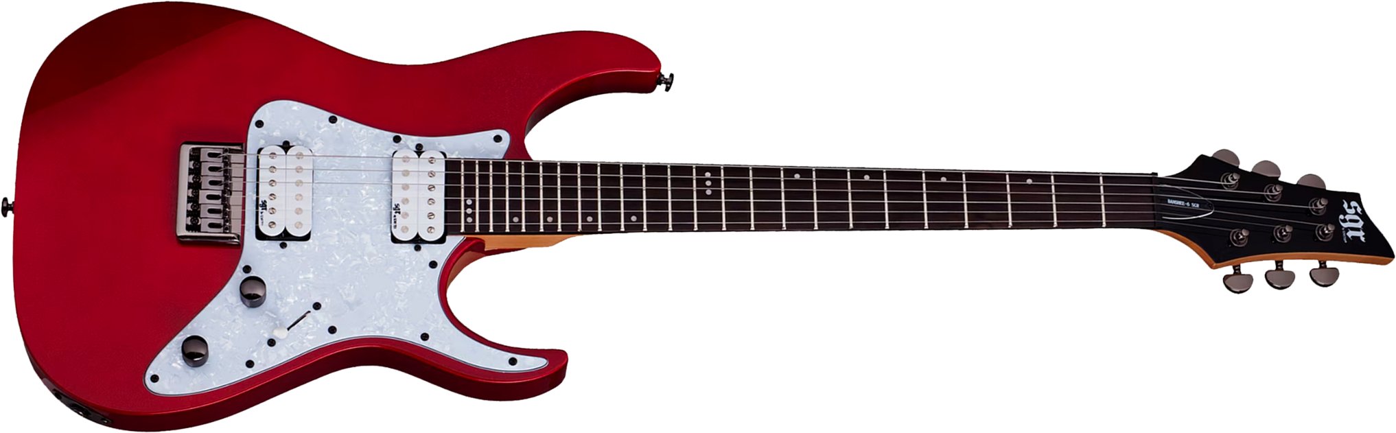 Sgr By Schecter Banshee 6 2h Ht Rw - Metallic Red - E-Gitarre in Str-Form - Main picture