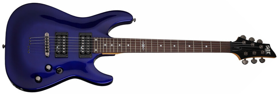 Sgr By Schecter C-1 2h Ht Rw - Electric Blue - E-Gitarre in Str-Form - Main picture