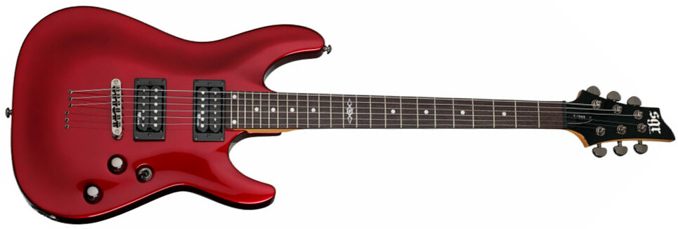 Sgr By Schecter C-1 2h Ht Rw - Metallic Red - E-Gitarre in Str-Form - Main picture
