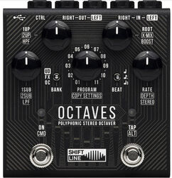 Harmonizer effektpedal Shift line Octaves Poplyphonic Stereo Octaver