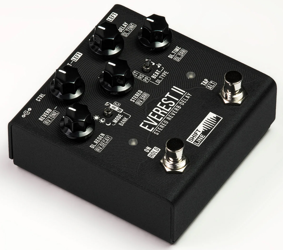 Shift Line Everest Ii Stereo Reverb Delay - Reverb/Delay/Echo Effektpedal - Variation 1