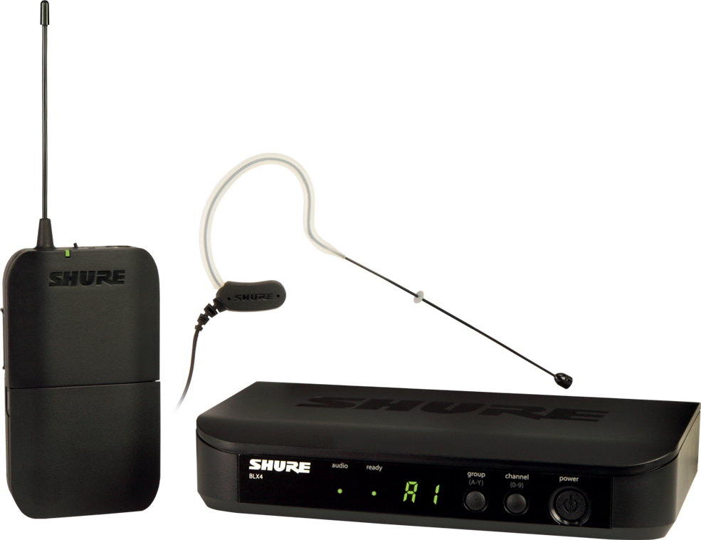 Shure Blx14e Tour D Oreille Mx153  Bande M17 - Wireless Headset-Mikrofon - Main picture