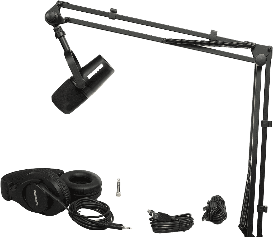 Shure Pack Mv7-k + Pied K&m23840 + Srh440a-efs - Mikrofon Set mit Ständer - Main picture