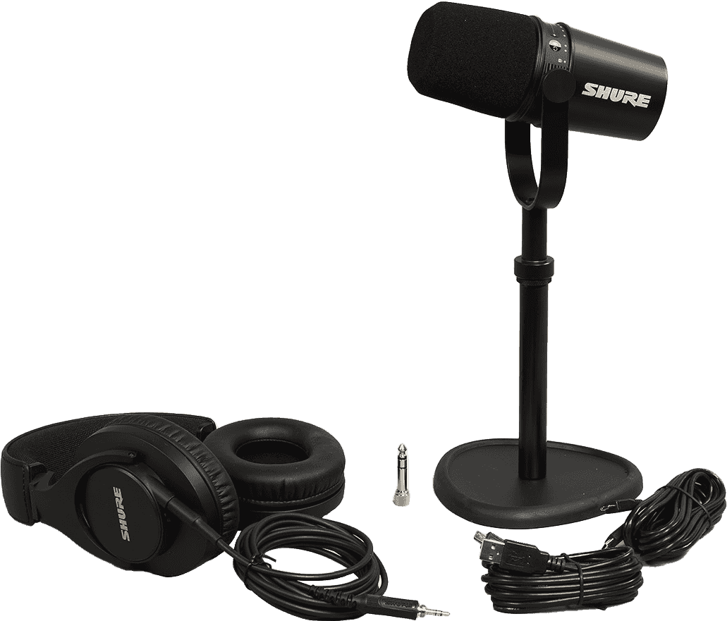 Shure Pack Mv7-k + Tkm 23230 + Sse Srh440a-efs - Mikrofon Set mit Ständer - Main picture