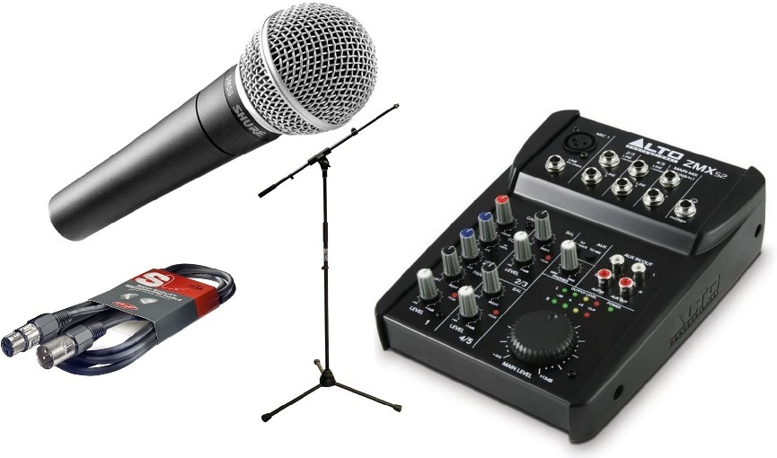 Shure Pack Sm58 + Zmx52 + Pied + CÂble - Mikrofon Set mit Ständer - Main picture
