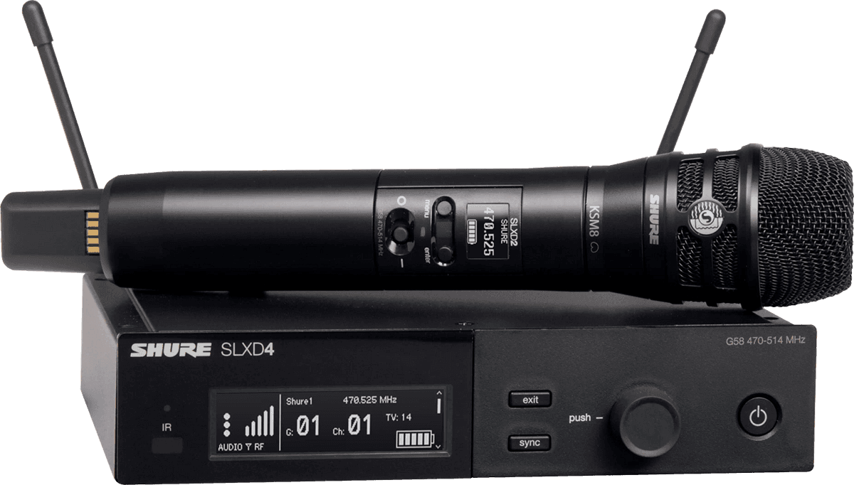 Shure Slxd24e-ksm8b-h56 - Wireless Handmikrofon - Main picture