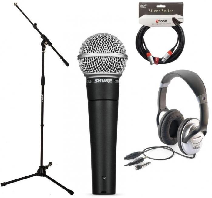 Mikrofon set mit ständer Shure Sm58 LCE pack chant