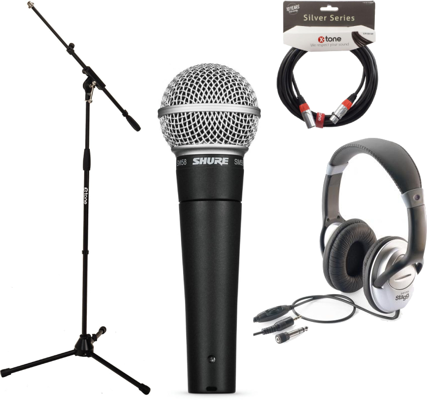Shure Sm58 Lce Pack Chant - Mikrofon Set mit Ständer - Main picture