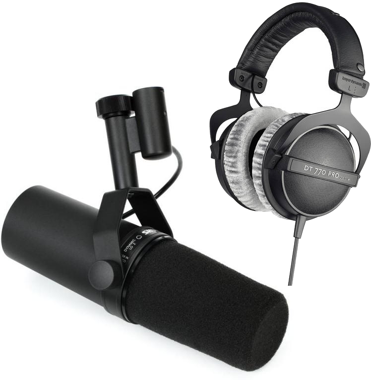 Shure Sm7b  + Dt 770 Pro 80 Ohms - Mikrofon Set mit Ständer - Main picture
