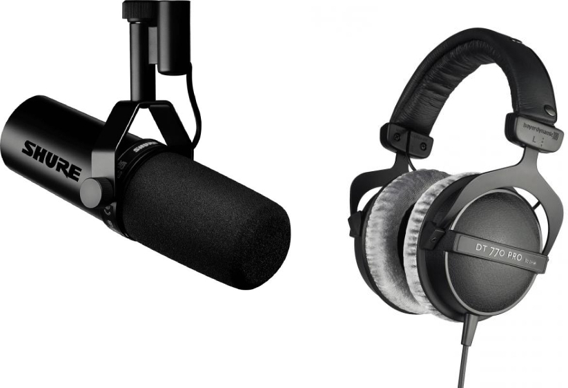 Shure Sm7 Db +dt 770 Pro 80 - Microphone podcast / radio - Main picture