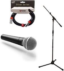 Mikrofon set mit ständer Shure SM58 + Pied perche X-tone  + Câble XLR 3M