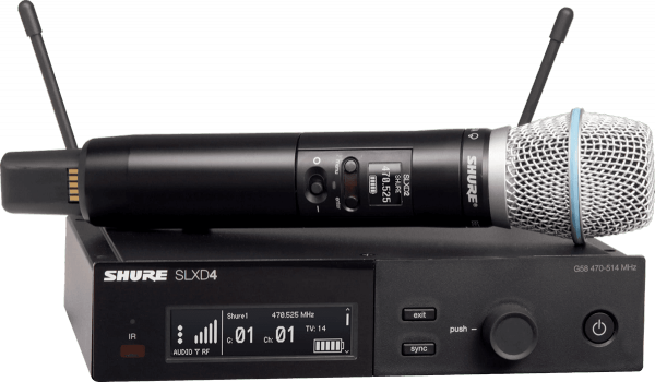 Wireless handmikrofon Shure SLXD24E-B87A-H56