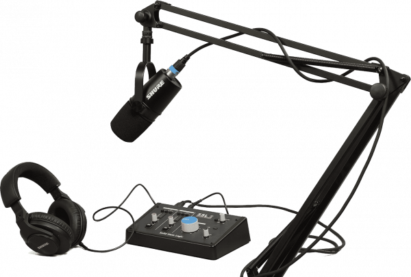 Mikrofon set mit ständer Shure Pack MV7X-PACK3