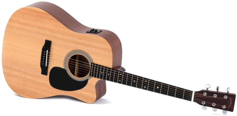 Sigma Dmc-ste Dreadnought Epicea Acajou Rw - Natural - Elektroakustische Gitarre - Variation 1
