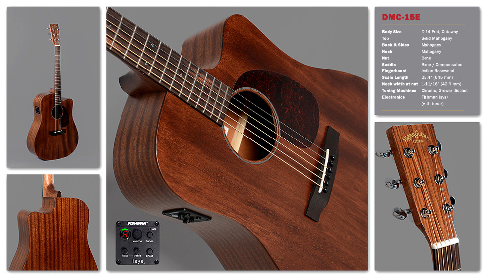 Sigma Dmc15 E Dreadnought Cw Tout Acajou Rw - Natural Satin - Elektroakustische Gitarre - Variation 1