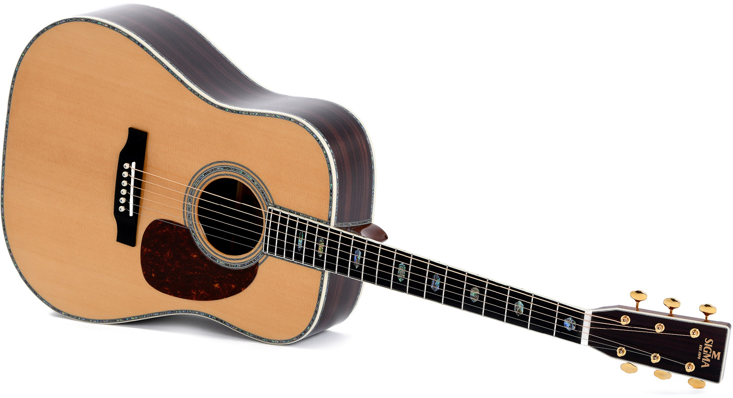 Sigma Dt-45 Standard Dreadnought Epicea Tilia Mic - Natural - Westerngitarre & electro - Variation 2