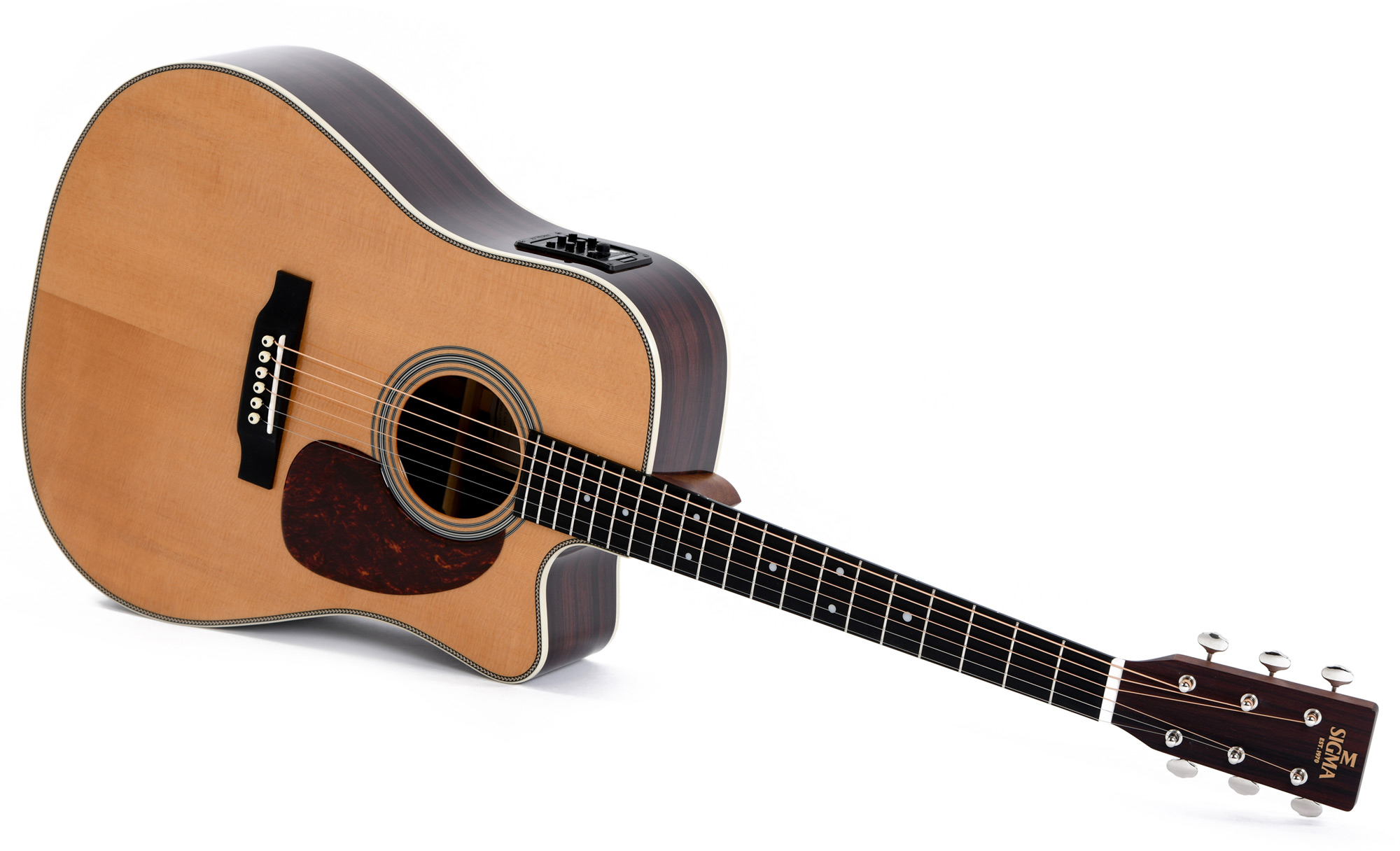 Sigma Dtc-28he Standard Dreadnought Cw Electro Epicea Eb - Natural - Elektroakustische Gitarre - Variation 2