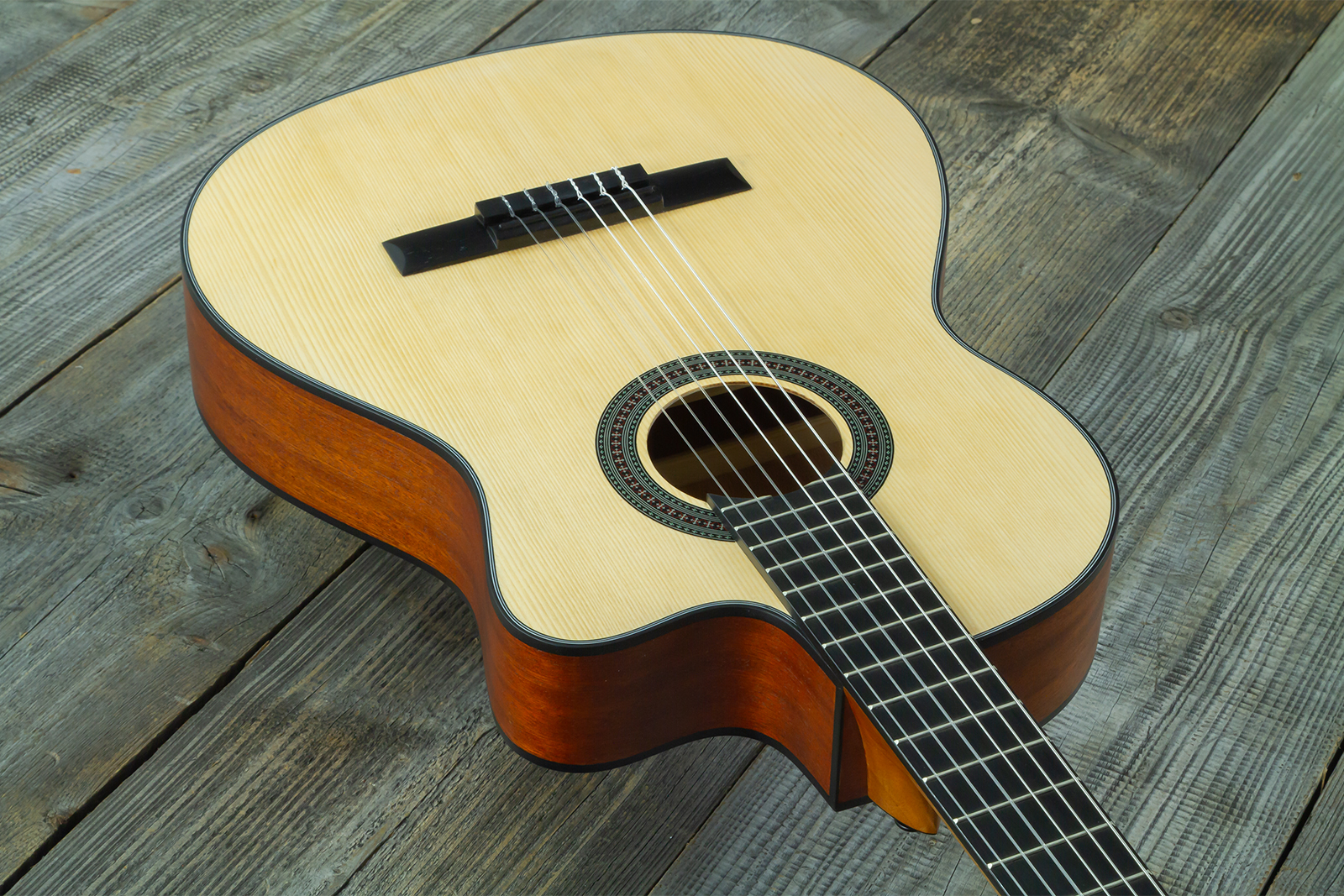 Silvanez Clcr44 4/4 Thinline Cw Epicea Acajou Rw - Natural - Konzertgitarren 4/4 - Variation 2