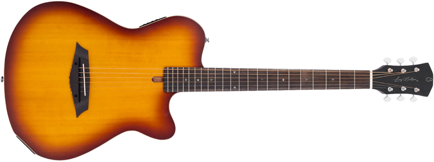 Sire Larry Carlton G5a Solid Acoustic Cw Signature Epicea Acajou Rw - Tobacco Sunburst Satin - Folk-Gitarre - Main picture