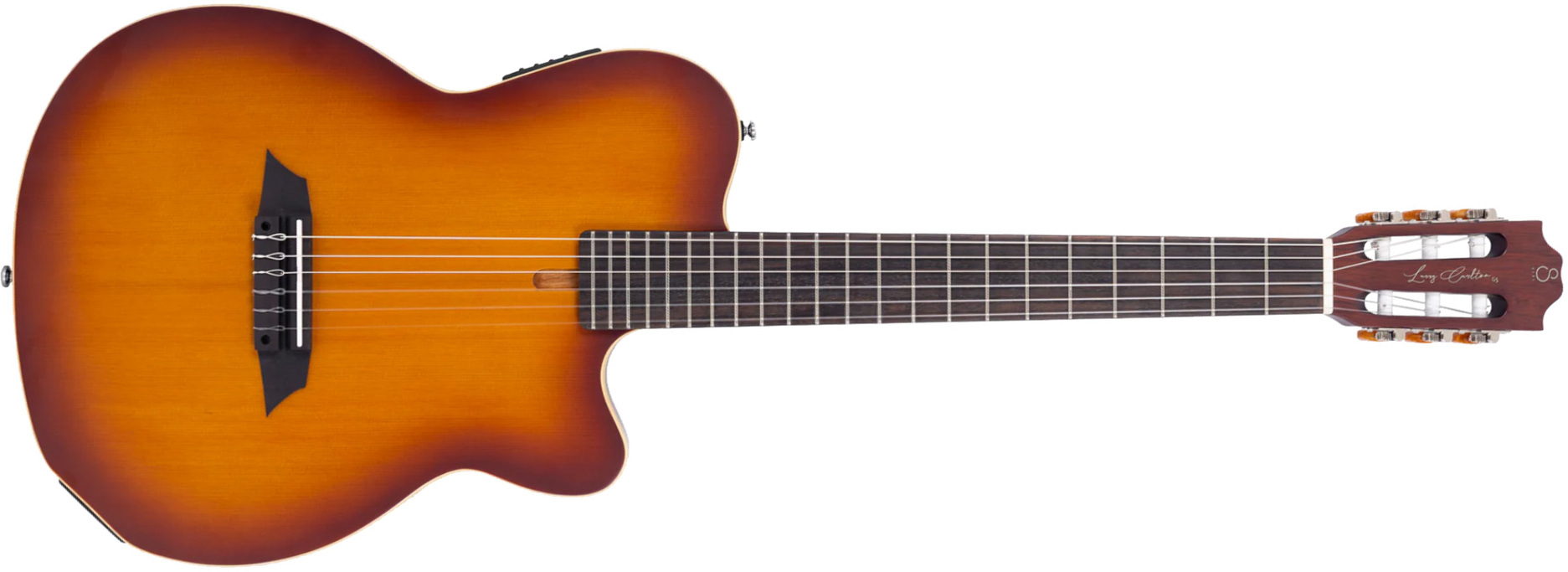 Sire Larry Carlton G5n Solid Classic Cw Signature Cedre Acajou Rw - Tobacco Sunburst Satin - Konzertgitarren 4/4 - Main picture