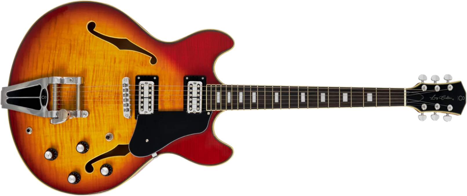 Sire Larry Carlton H7t Signature 2h Ht Eb - Cherry Sunburst - Semi-Hollow E-Gitarre - Main picture
