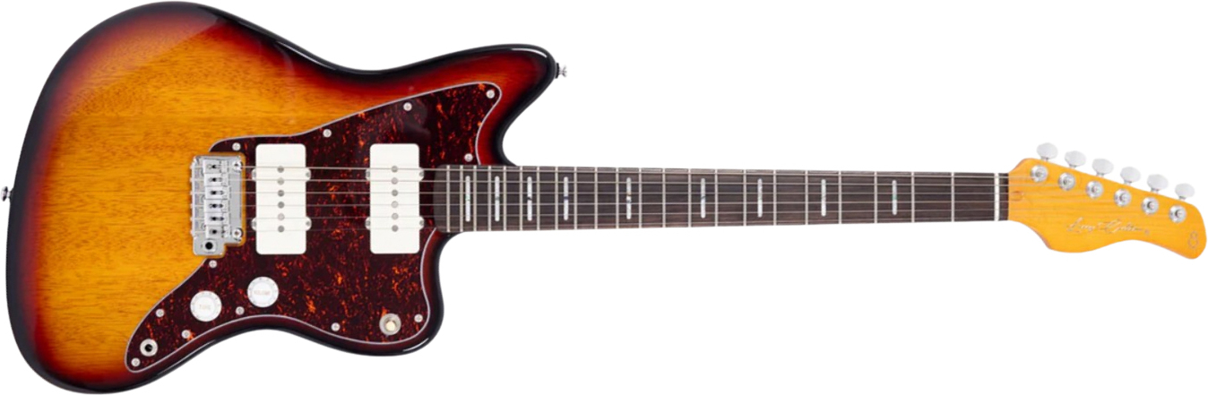 Sire Larry Carlton J3 2s Trem Rw - 3 Tone Sunburst - Retro-Rock-E-Gitarre - Main picture
